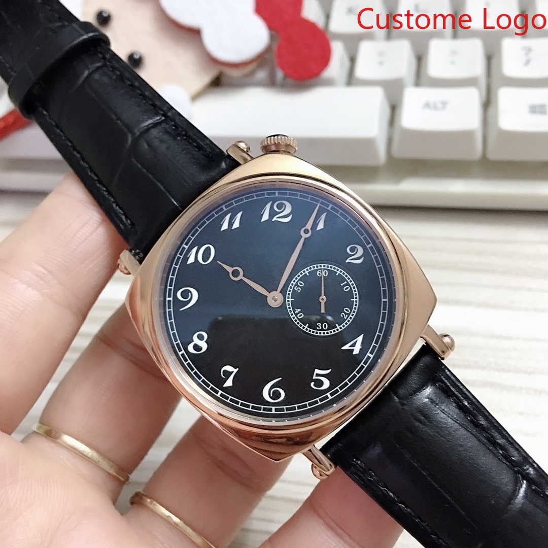 Men'S Fashion Old Money - Vintage Cushion Case Manual Mechanical Watch