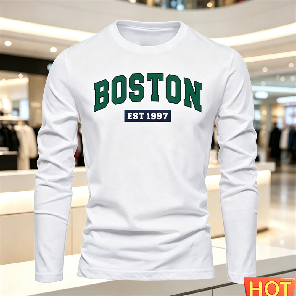 Men'S Fashion - Autumn Summer Men's long sleeved T-shirt