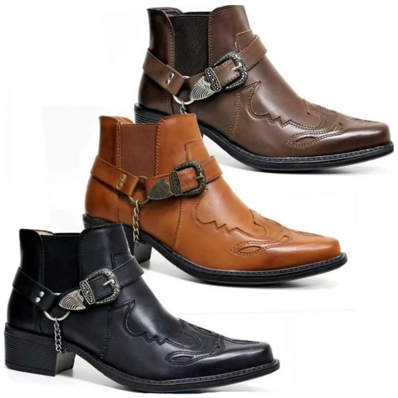 Men'S Fashion Old Money - Fashion 2026 Men's Vintage Cowboy Boots