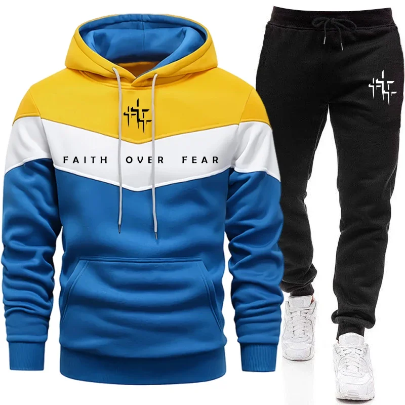 Faith Over Fear Men's Tracksui - đánh giá và giá Men'S Fashion Hoodie