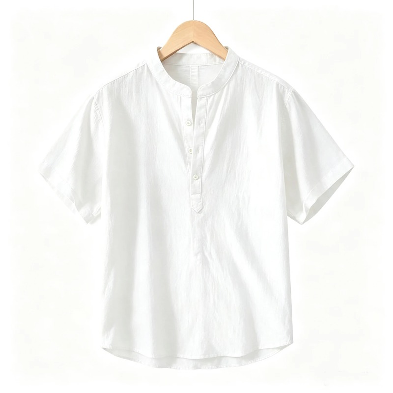 Summer Mens Short Sleeve Shirt - đánh giá và giá Linen Shirt Summer