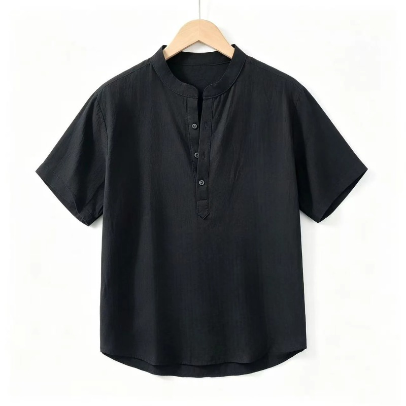 Summer Mens Short Sleeve Shirt - đánh giá và giá Linen Shirt Summer