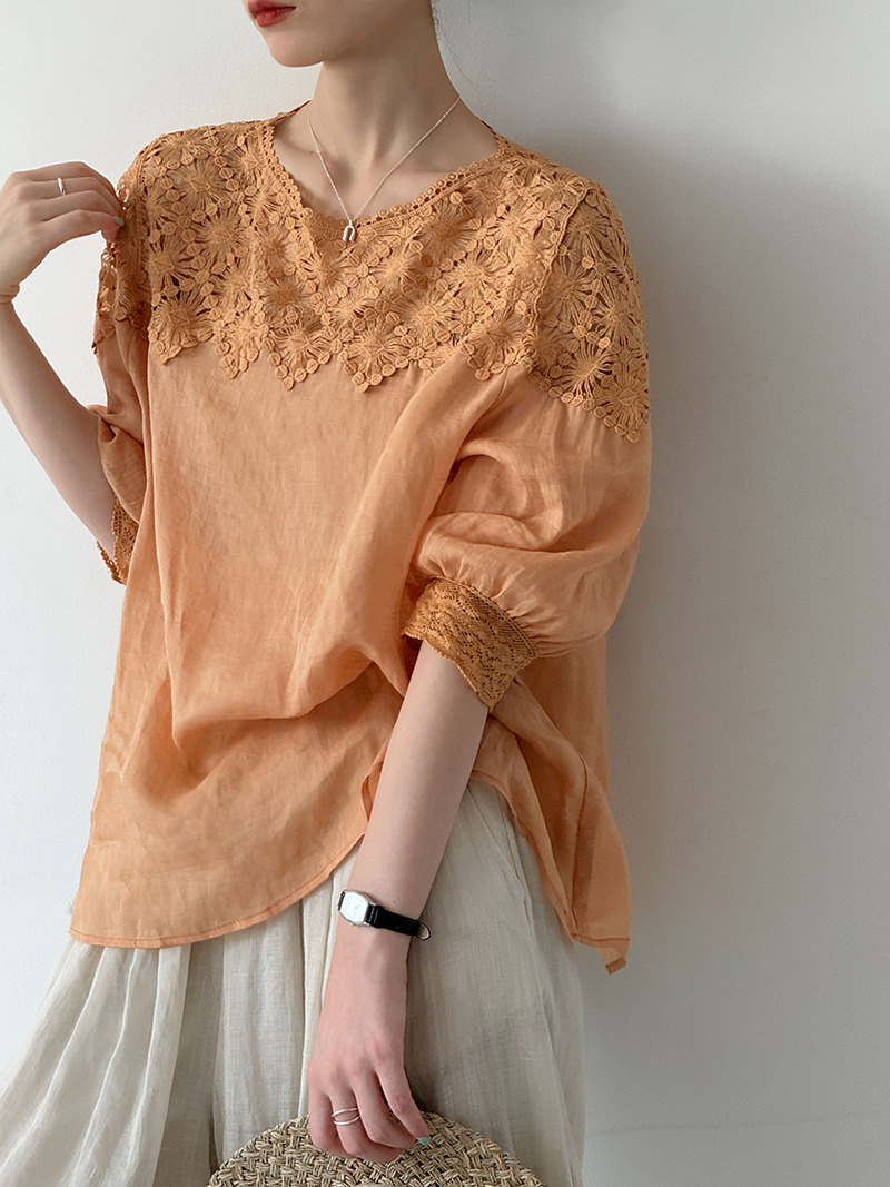 2026 Women Summer 100% Linen B - đánh giá và giá Linen Shirt Summer