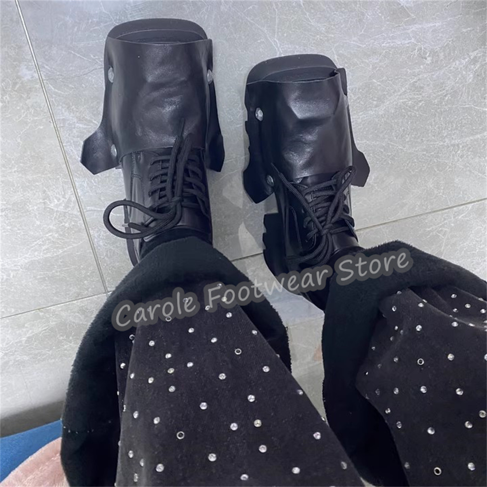Fashion Square Toe Chunky Bott - đánh giá và giá Men Fashion Rave