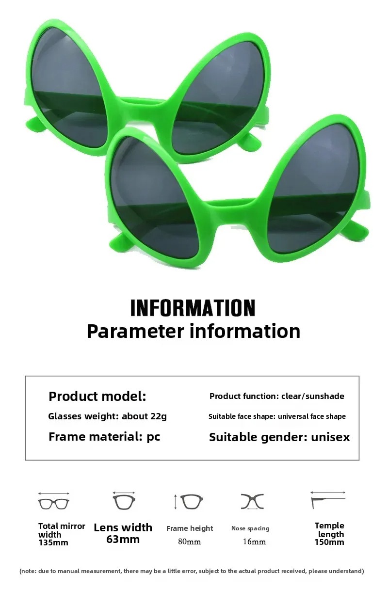 Green Alien Martian Quirky Sun - đánh giá và giá Men Fashion Rave
