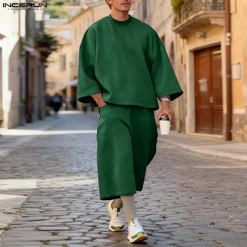 INCERUN Men Sets Solid Color B - đánh giá và giá Men'S Fashion Hoodie