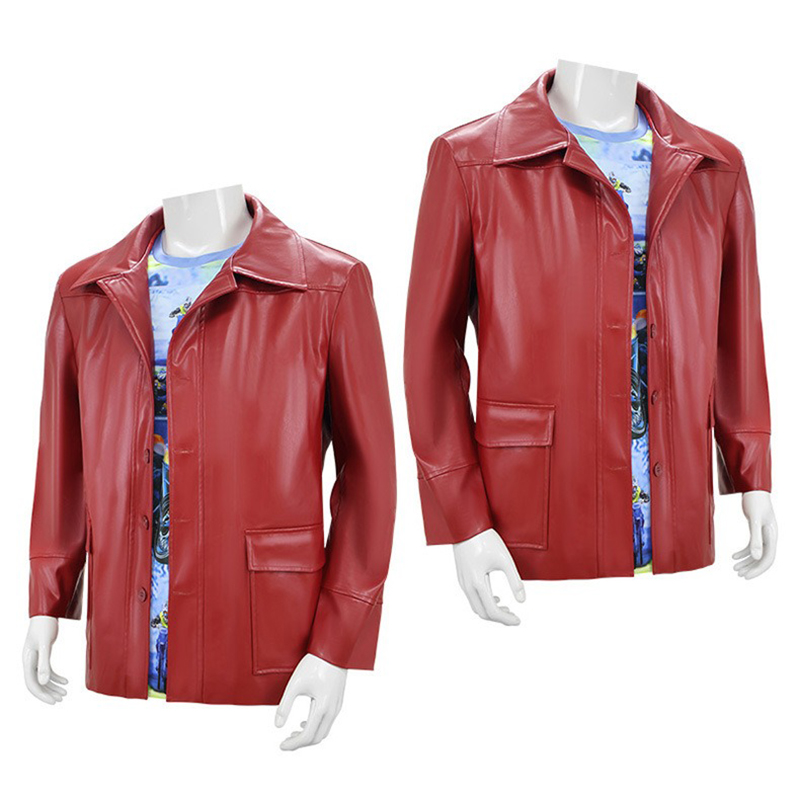 Men Red Leather Jacket Fight C - đánh giá và giá Men Fashion Rave