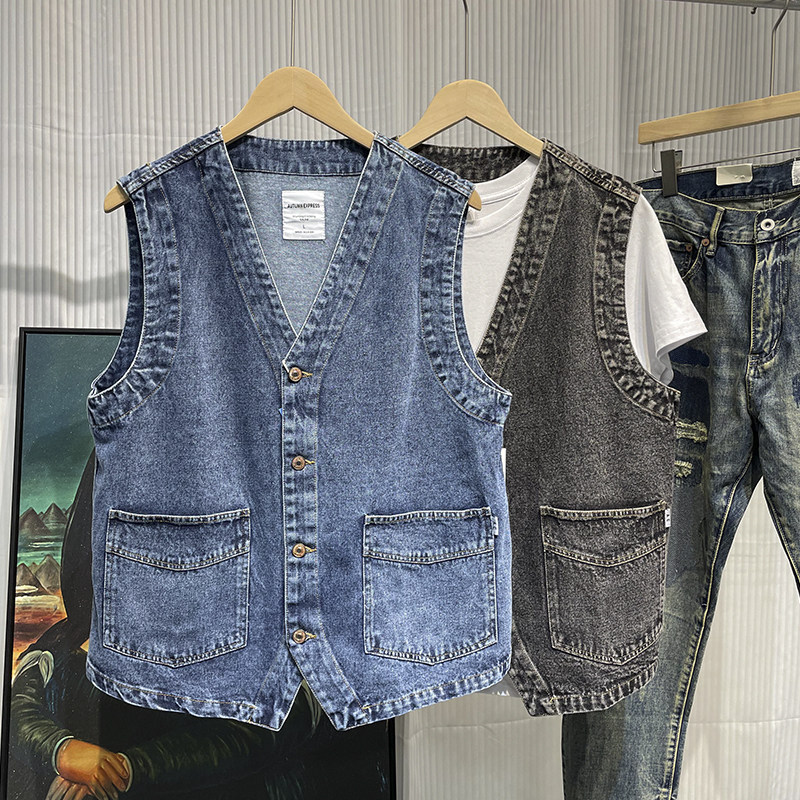 Men Japanese Streetwear Citybo - đánh giá và giá Men'S Fashion Vest With Jeans