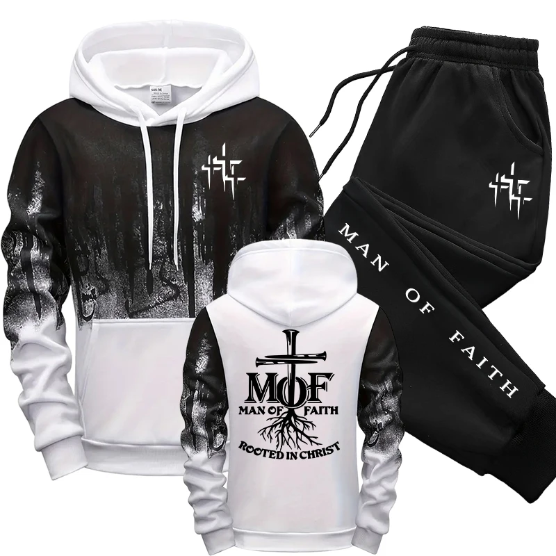 Man of Faith Men's Tracksuit H - đánh giá và giá Men'S Fashion Hoodie