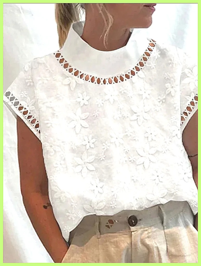 Women's Cotton Linen Pullover  - đánh giá và giá Linen Shirt Summer