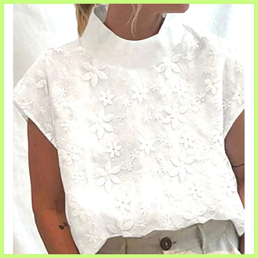Women's Cotton Linen Pullover  - đánh giá và giá Linen Shirt Summer