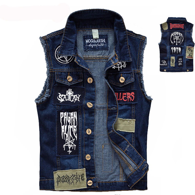 Cổ Điển Vintage Quần Jean Nam  - đánh giá và giá Men'S Fashion Vest With Jeans