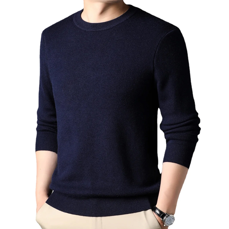 Men's Solid Color Knitted Pull - đánh giá và giá Mens Fashion Jumpers