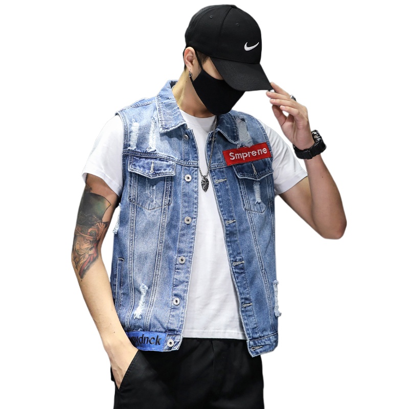 New Fashion Men Blue Denim Ves - đánh giá và giá Men'S Fashion Vest With Jeans