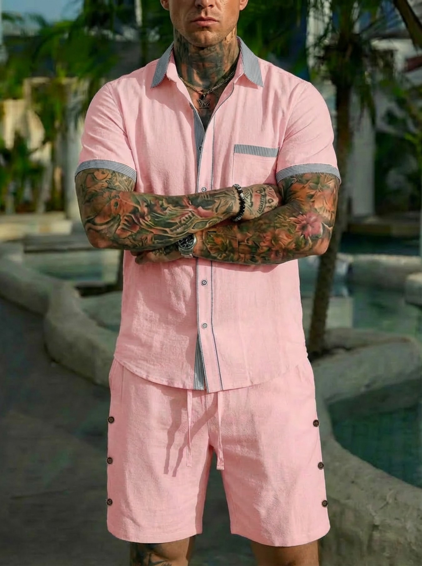 Men's Fashion Cuban Style Shir - đánh giá và giá Linen Shirt Summer