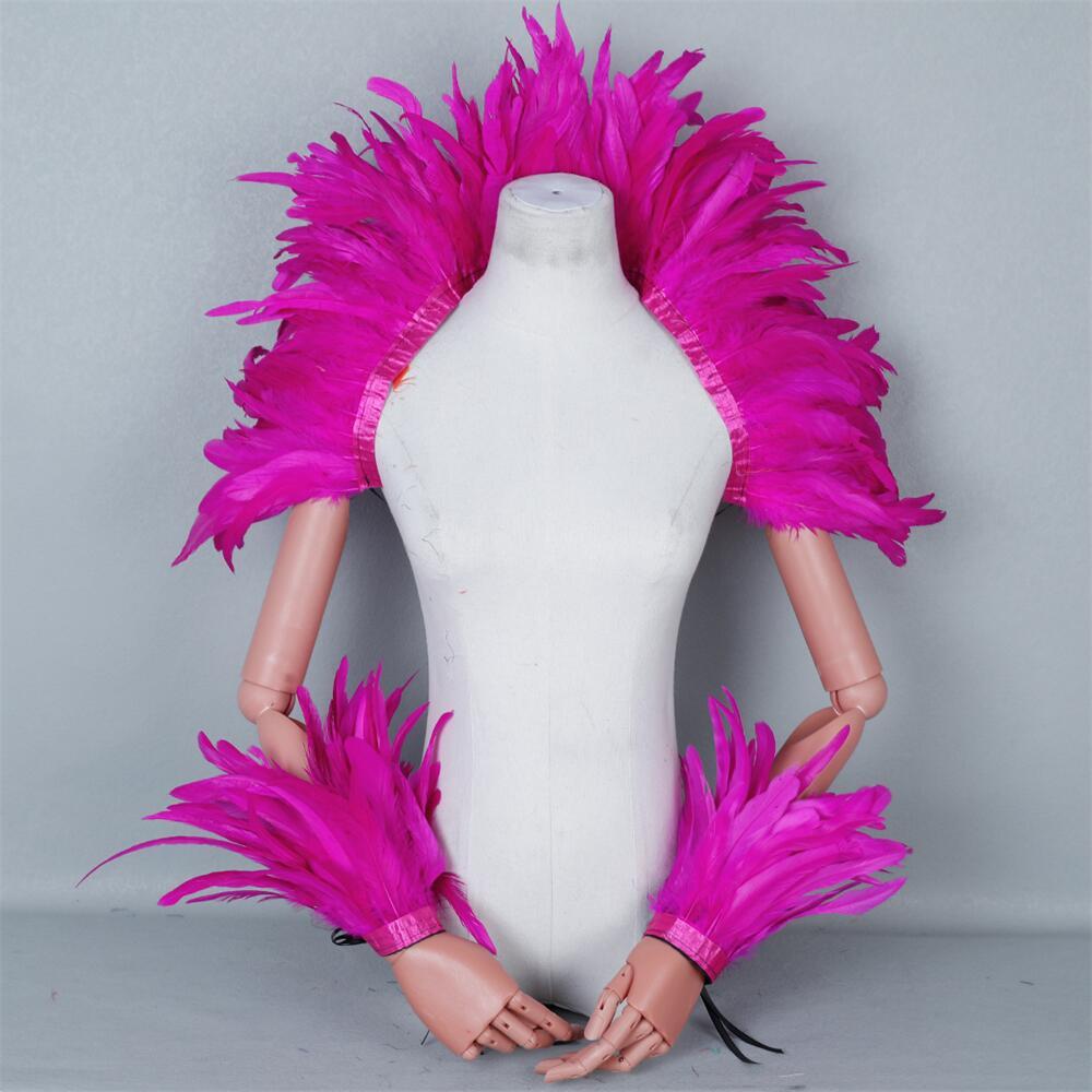Elegant Red Feathers Women's S - đánh giá và giá Men Fashion Rave