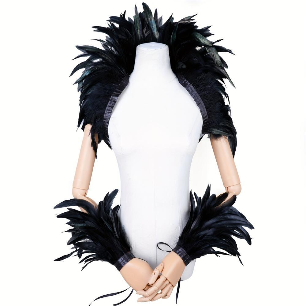 Elegant Red Feathers Women's S - đánh giá và giá Men Fashion Rave