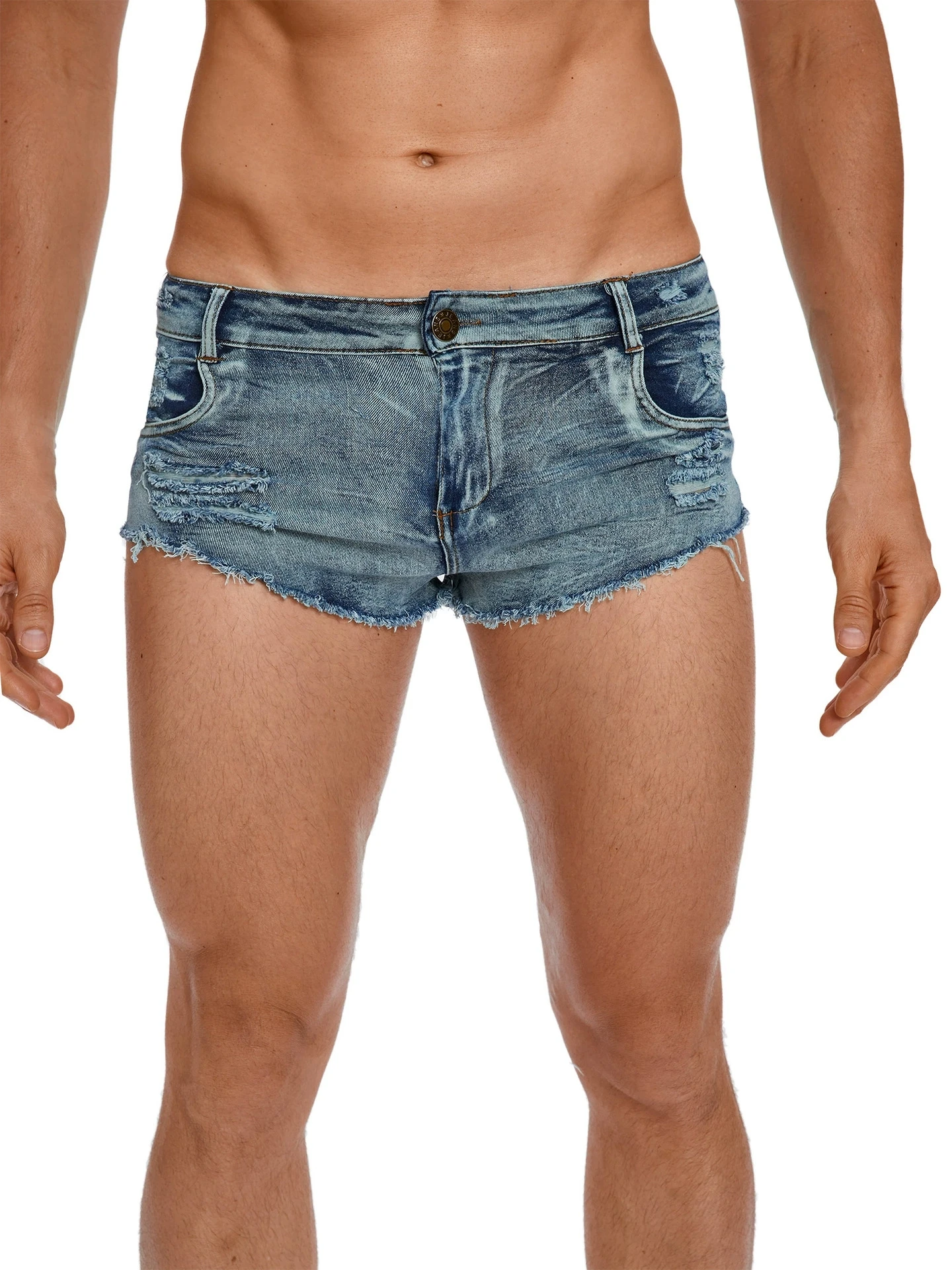 Men's Low Waist Jeans Shorts F - đánh giá và giá Men Fashion Jeans