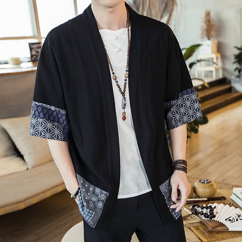 Japanese Kimono Men Cardigan S - đánh giá và giá Mens Fashion Jumpers