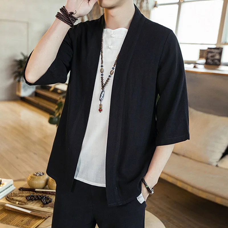 Japanese Kimono Men Cardigan S - đánh giá và giá Mens Fashion Jumpers