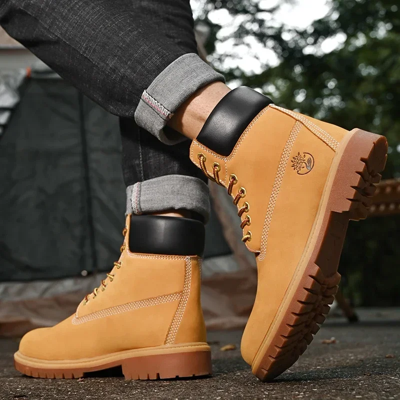 Boots Men High Top Boots High  - đánh giá và giá Mens Fashion Trainers