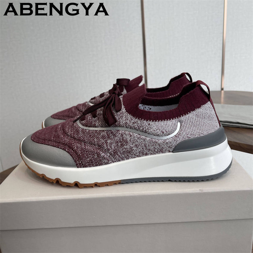 Men New Multicolour Knitted lo - đánh giá và giá Mens Fashion Trainers
